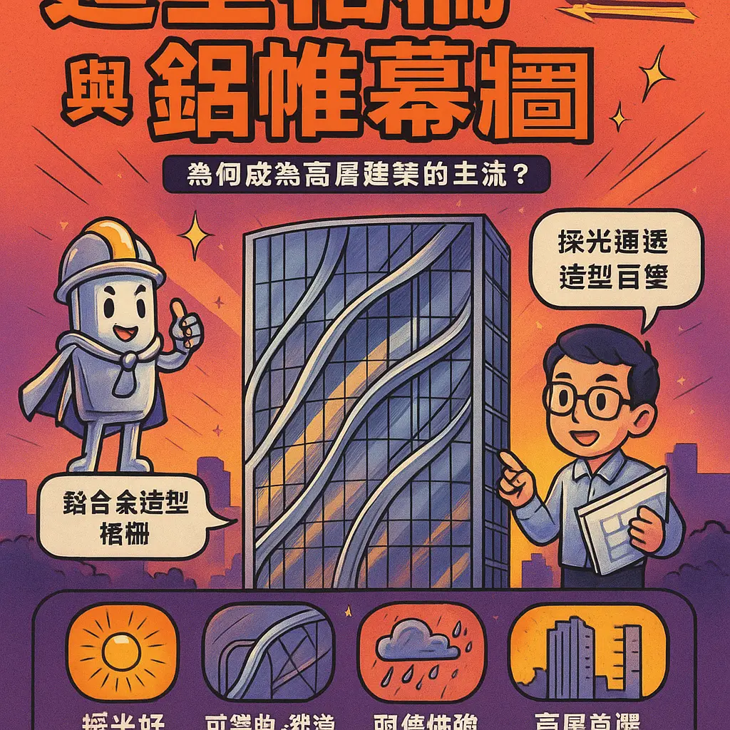 鋁帷幕牆 - 造型格柵