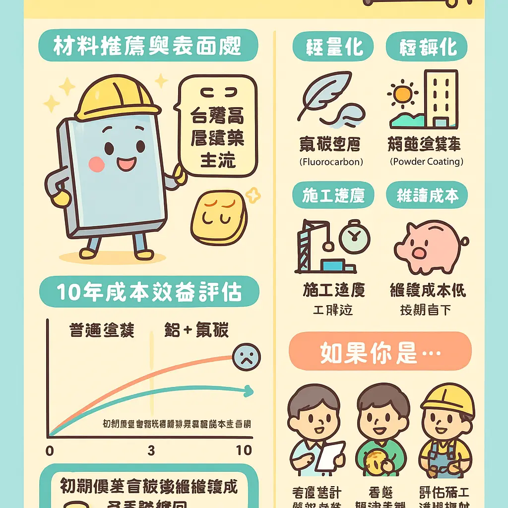 帷幕牆材質 - 窗間牆系統