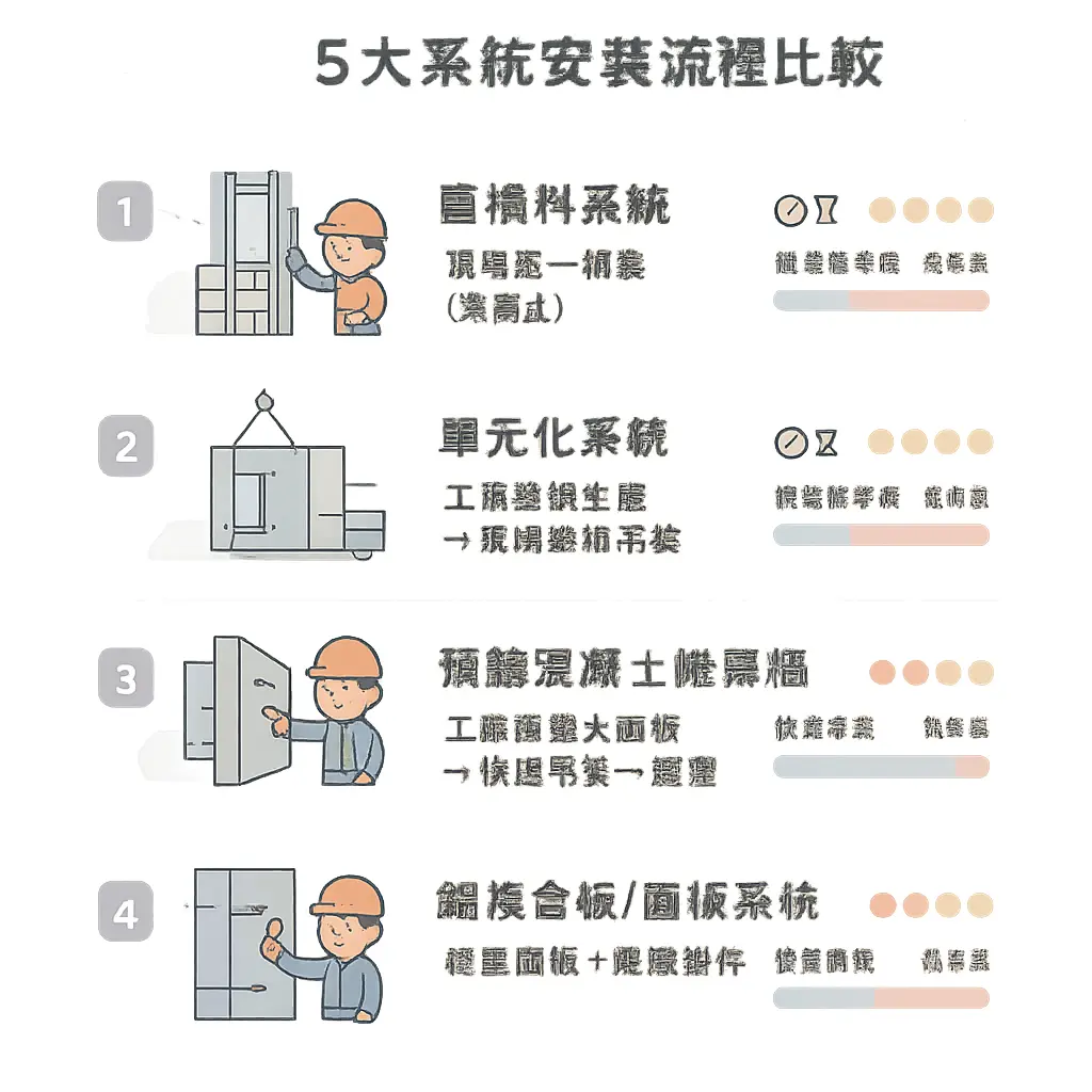 帷幕牆種類 - 預鑄混凝土帷幕牆