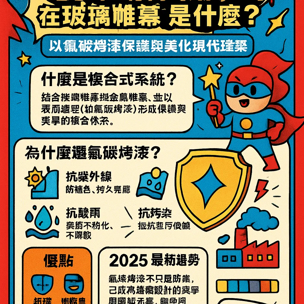 玻璃帷幕是什麼 - 複合式系統