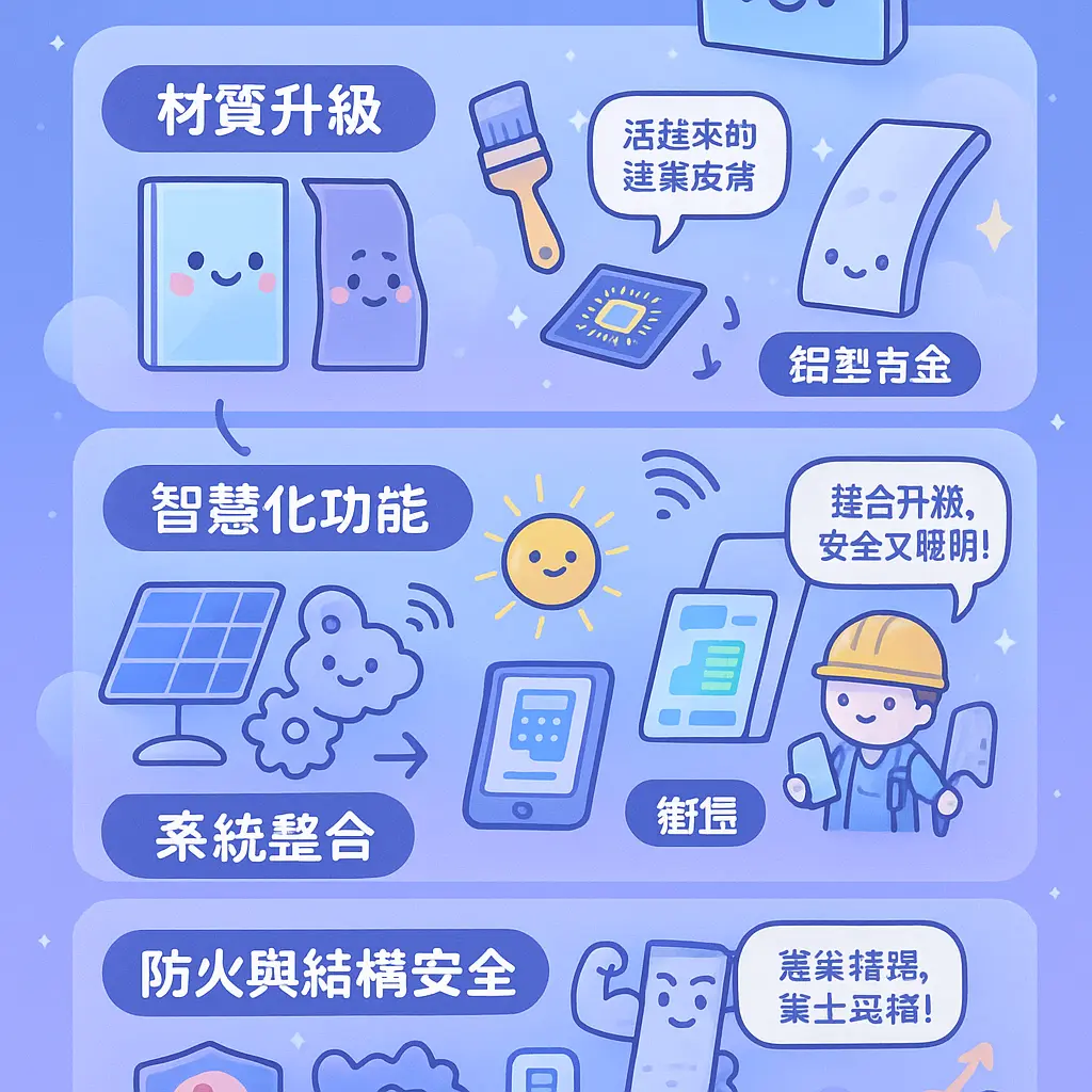 帷幕牆材質 - 複合式系統