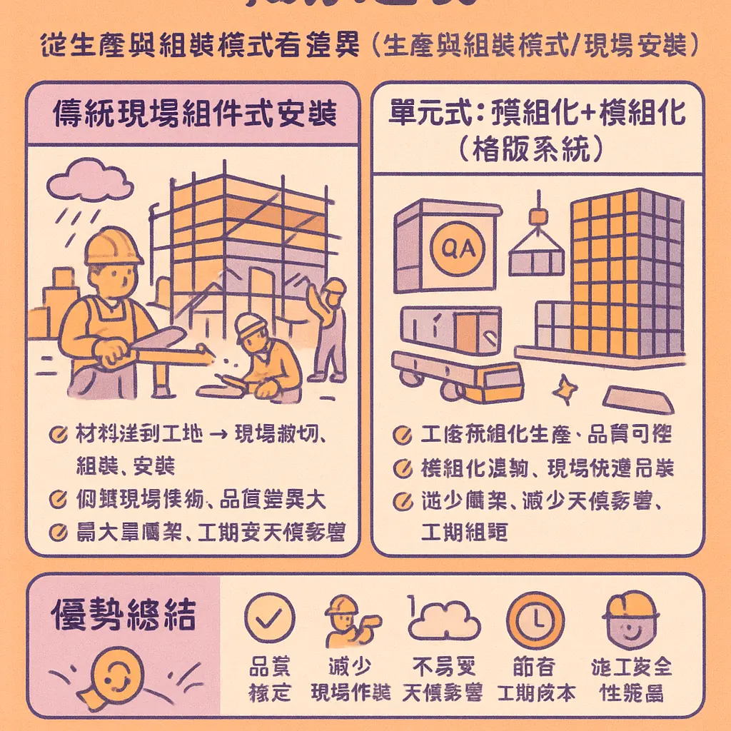 單元式帷幕牆 - 格版系統