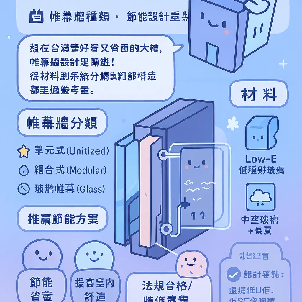 帷幕牆種類 - 單元式帷幕空縫鋁板