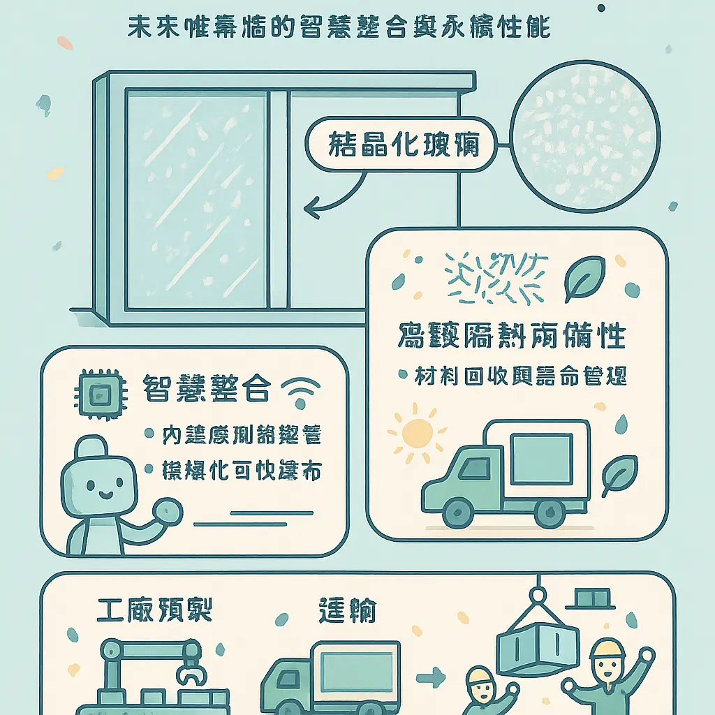 帷幕牆是什麼 - 結晶化玻璃