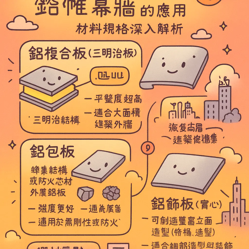 鋁帷幕牆 - 鋁複合板