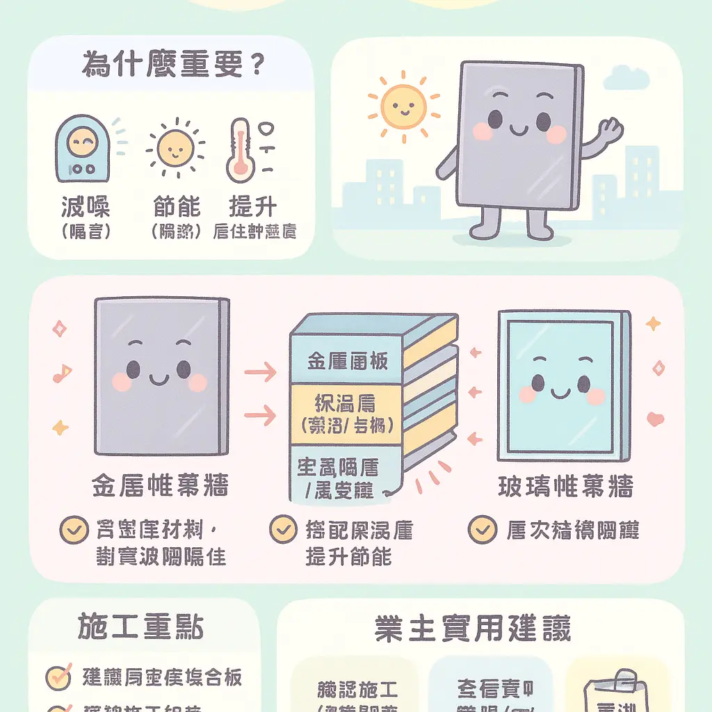 帷幕牆材質 - 金屬帷幕牆