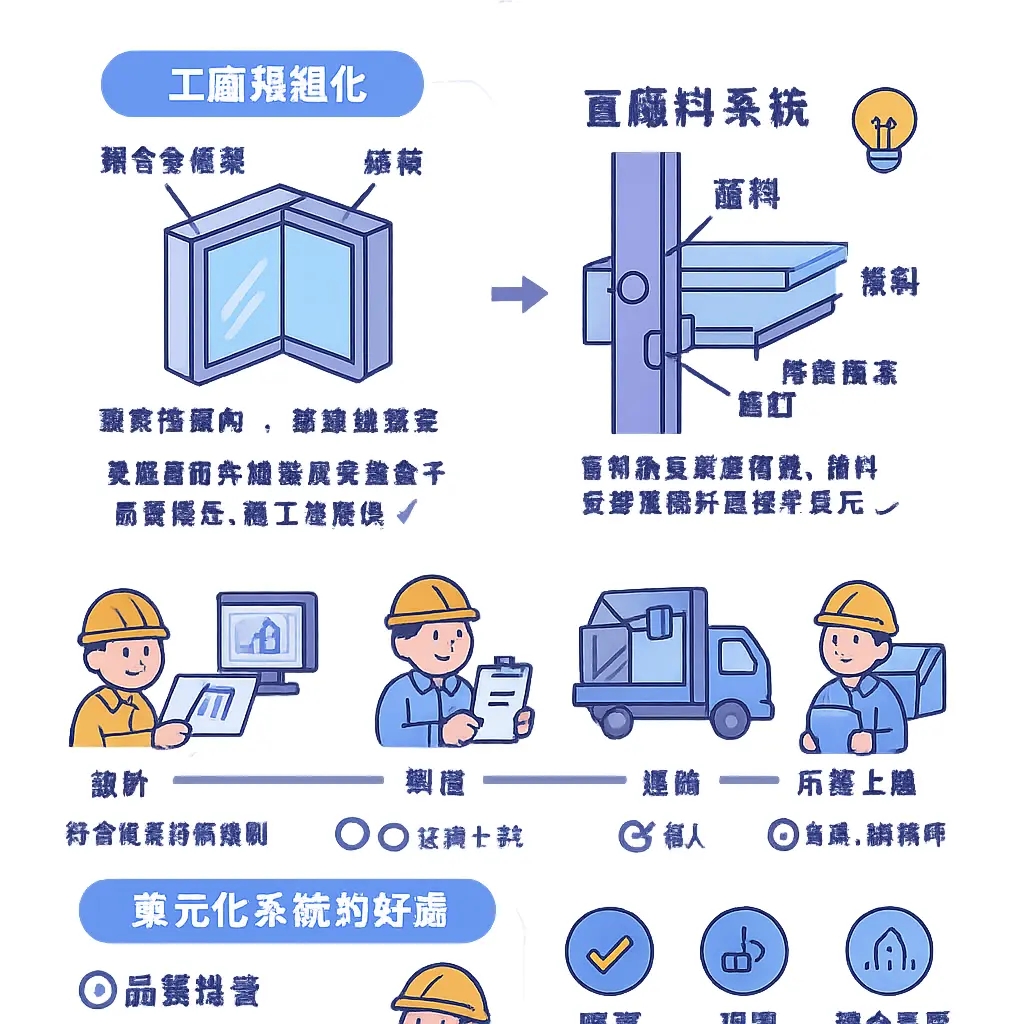 帷幕牆是什麼 - 直橫料系統